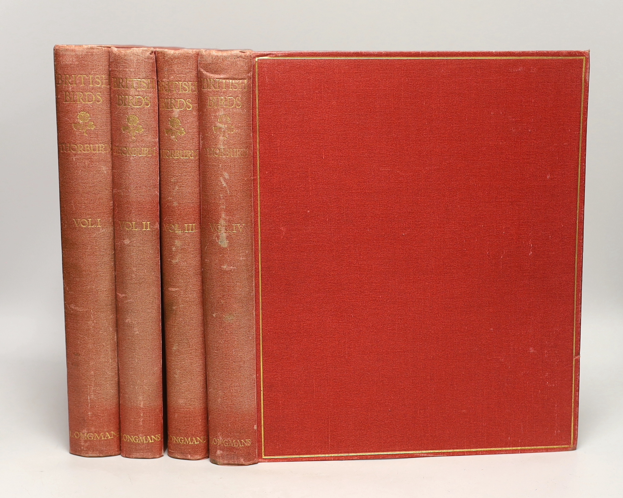 Thorburn, Archibald - British Birds. 2nd edition, 4 vols. 80 coloured plates (with guards); publisher's gilt ruled and lettered cloth, roy. 4to. 1916